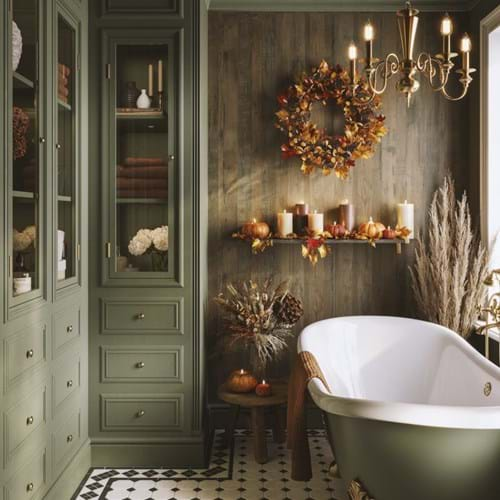 Autumn bathroom